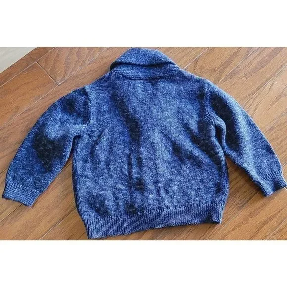 Oshkosh B'gosh Blue Sweater Button Up Cardigan Boys 18M - Picture 2 of 2